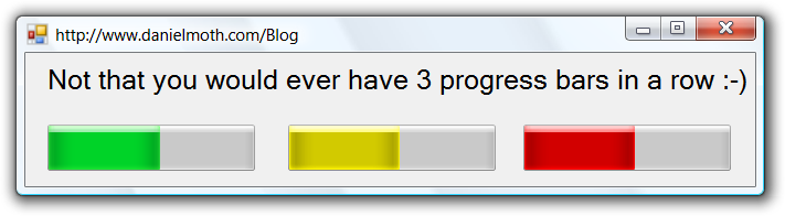 Windows Vista Progress Bar